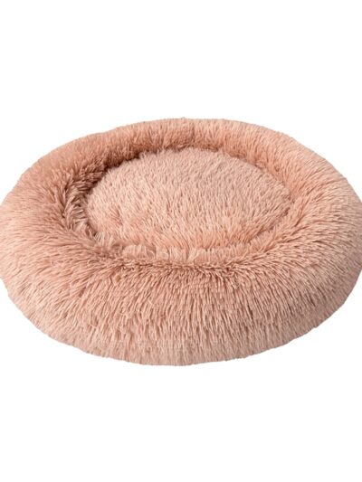 Ethical Pet Sleep Zone Luxe Round Faux Fur 27? Dusty Rose
