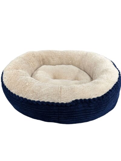 Ethical Pet Sleep Zone Luxe Round Rib Corduroy 23? Navy