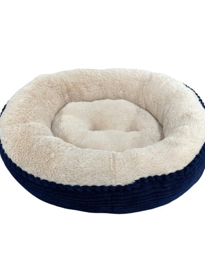 Ethical Pet Sleep Zone Luxe Round Rib Corduroy 31? Navy