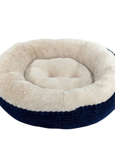 Ethical Pet Sleep Zone Luxe Round Rib Corduroy 36? Navy