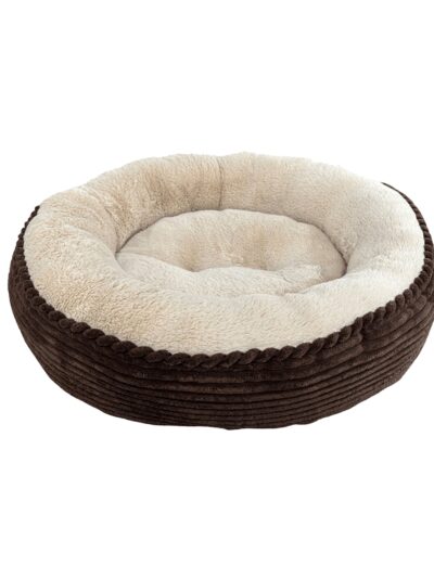 Ethical Pet Sleep Zone Luxe Round Rib Corduroy 23? Chocolate