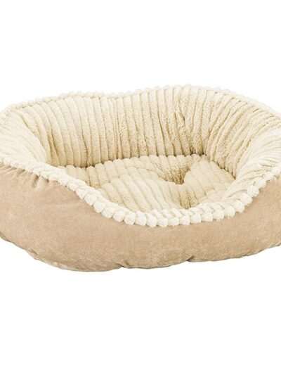 Ethical Pet Sleep Zone Carved Plush 26" Tan