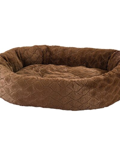 Ethical Pet Sleep Zone Diamond Cut Lounger 31" Choc