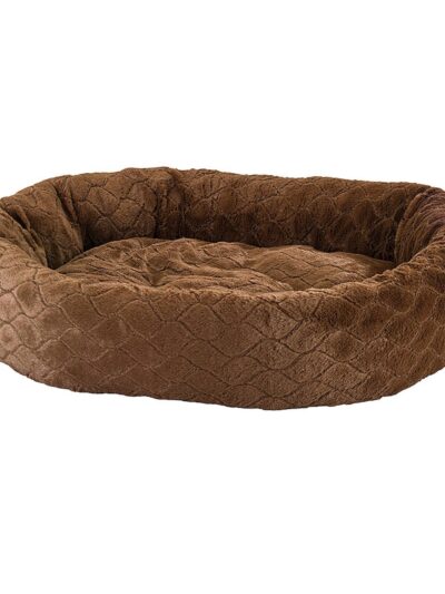Ethical Pet Sleep Zone Diamond Cut Lounger 27" Choc