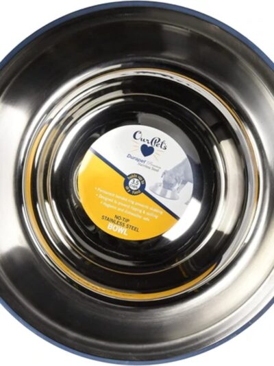 OurPets Premium Stainless Steel Non-Tip Dog Bowl 1ea/LG