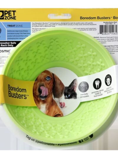 Pet Zone Boredom Busters Dog/Cat Bowl Green