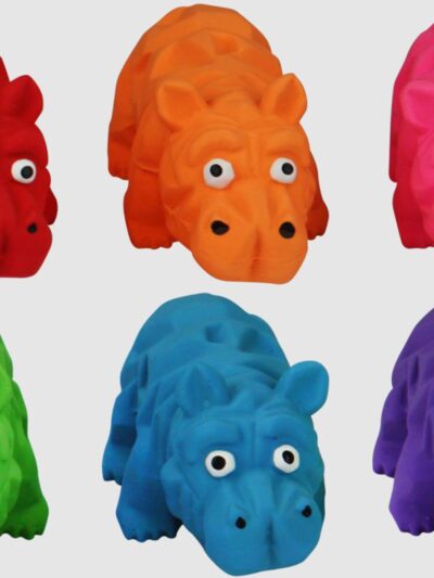 Multipet Origami Hippos Dog Toy Assorted 1ea/Mini, 4 in