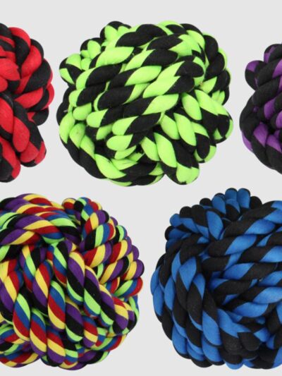 Multipet Nuts For Knots Dog toy Assorted 1ea/2.5 in