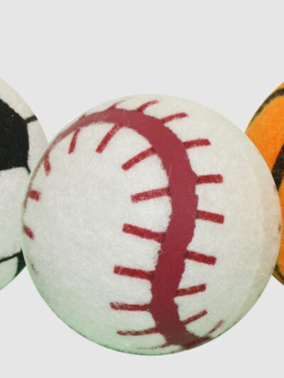 Multipet Sport Tennis Ball Dog Toy Assorted 1ea/3 pk, 2.5 in