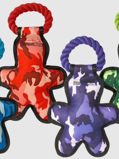 Multipet Tug 'O Man With Rope Dog Toy Assorted 1ea/14 in