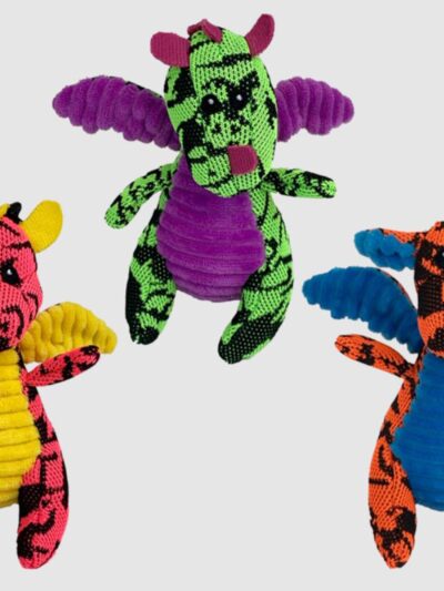 Multipet Dragon Dog Toy Assorted 1ea/5 in