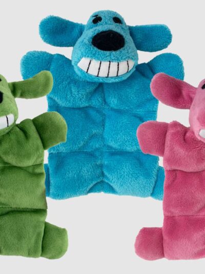 Multipet Minipet Loofa Squeaker Mat Dog Toy Assorted 1ea/6 in