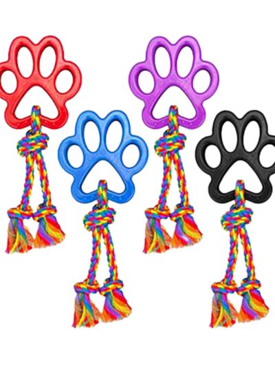 Multipet Dog Tug A Paw With Rope 14 Inches