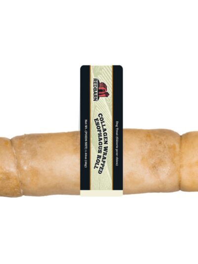 Redbarn Pet Products Redbarn Collagen Wrapped Esophagus Roll Dog Treat 25ea/MD, 25 ct