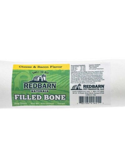 Redbarn Pet Products Naturals Filled Bone Dog Treat Cheese & Bacon 15ea/LG, 15 ct