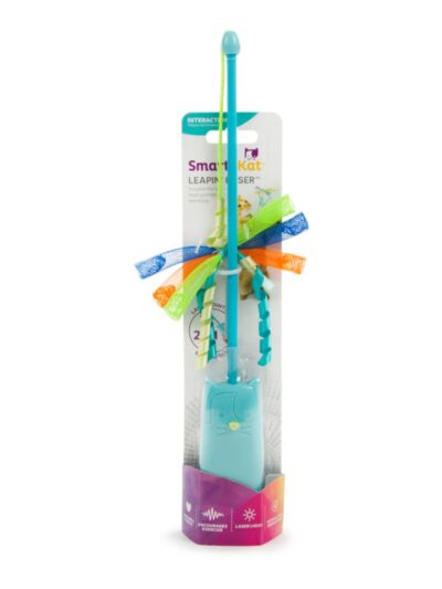 SmartyKat Leapin Laser 2 in 1 Laser and Wand Cat Toy Blue, 1ea/One Size