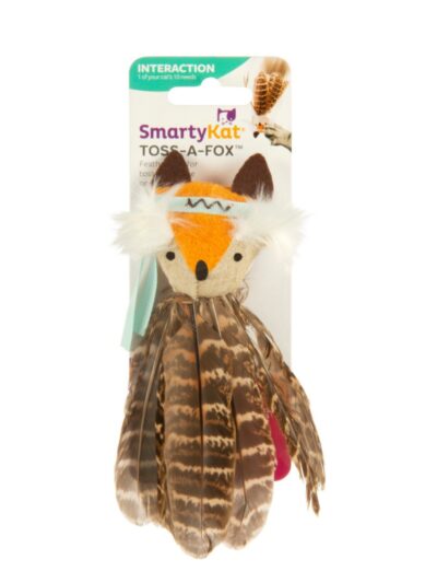 SmartyKat Toss-a-Fox Catnip Toy Multi-Color, 1ea