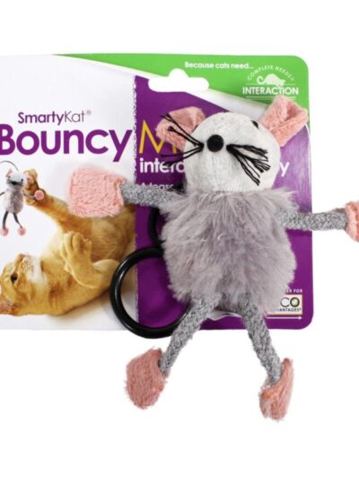SmartyKat Bouncy Mouse Bungee Cat Toy Assorted, 1ea