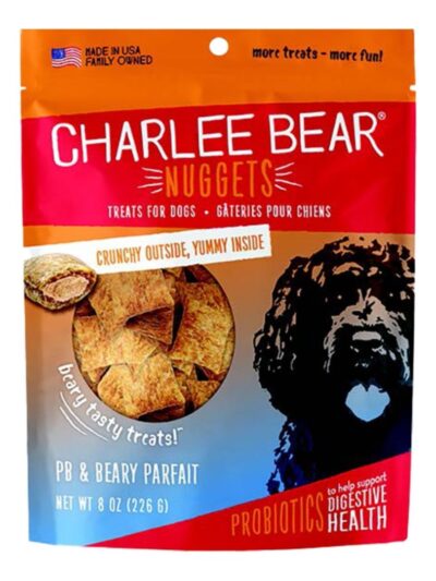 Charlee Bear Dog Nuggets Digestive Health Peanut Butter & Beary Parfait 8Oz
