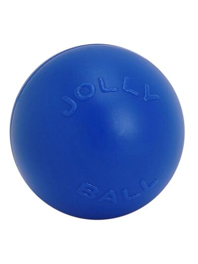 Jolly Pets Push-N-Play Ball Blue Large 10in.