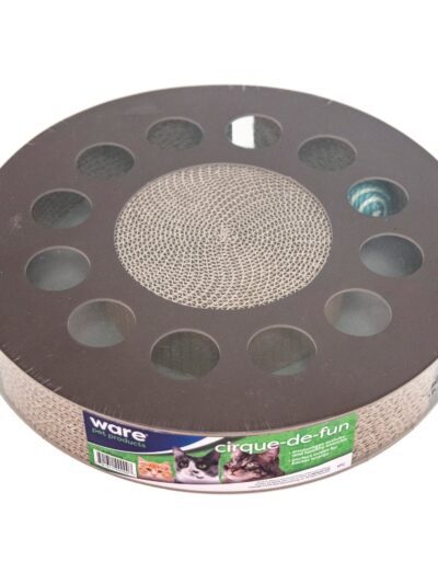 Ware Cirque-De-Fun Corrugated Cat Toy 13 x 13 x 2.5in.