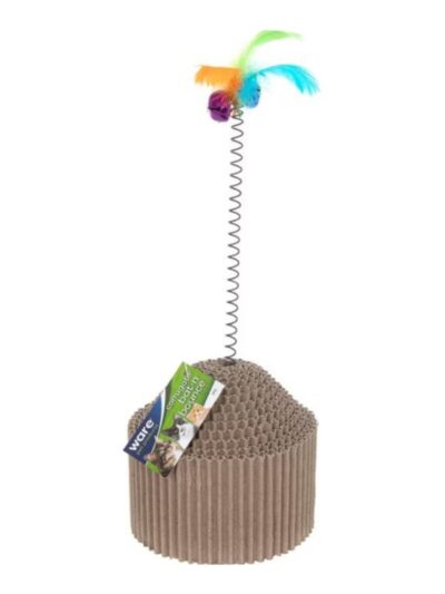 Ware Corrugated Bat-N-Bounce Cat Toy 4.75 x 4.75 x 15.75in.