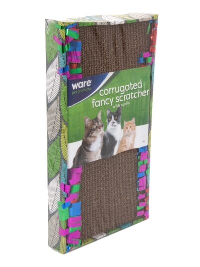 Ware Corrugated Fancy Cat Scratcher 18.25 x 10 x 2in.