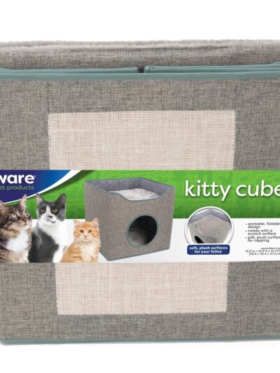 Ware Kit-E-Cube Cat Hideout & Lounge Gray 15.25 x 15.25 x 15in.
