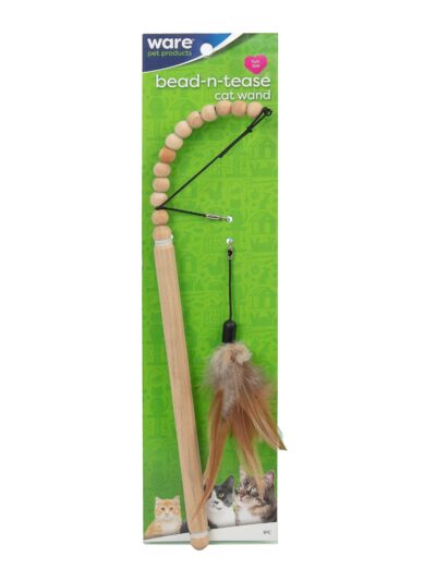 Ware Bead-N-Tease Wood Wand Cat Toy