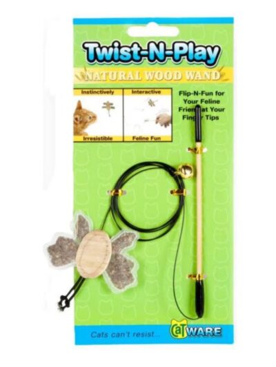 Ware Twist-N-Play Wood Teaser Wand Cat Toy