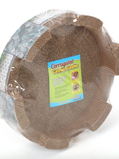 Ware Corrugated Catnip Castle 14 x 14 x 3.5in.