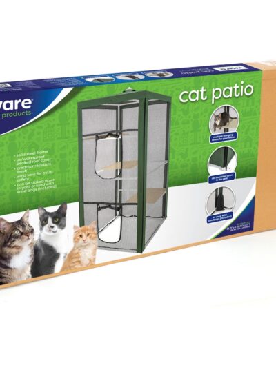 Ware Cat Patio Mesh Enclosure Green 39.25 x 39.25 x 78.75in.