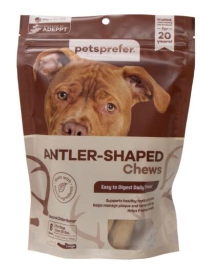 Pets Prefer Antler Treats for Large Dogs 8 Pk
