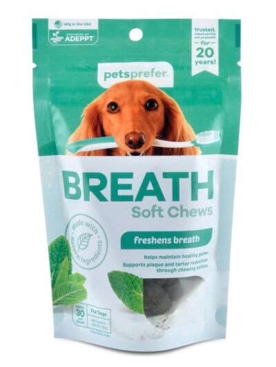 Pets Prefer Breath Soft Chews for Dogs 30 count