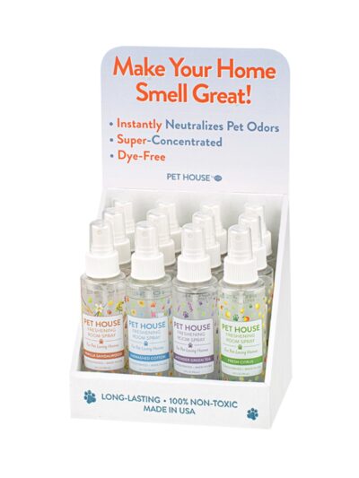 Pet House Candle Top Seller 2024 Spray Display 12 Pieces (Case of 12)