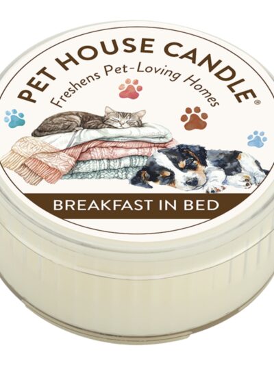 Pet House Breakfast In Bed Mini Candle 3 Count
