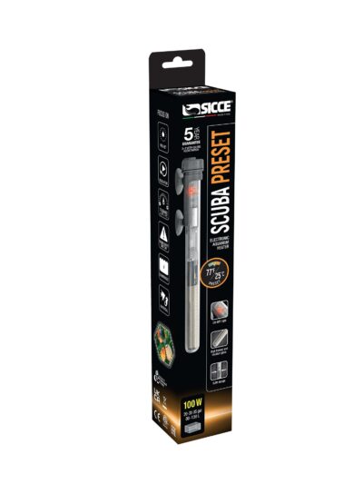 Sicce SCUBA Preset Submersible Heater 1ea/100 W