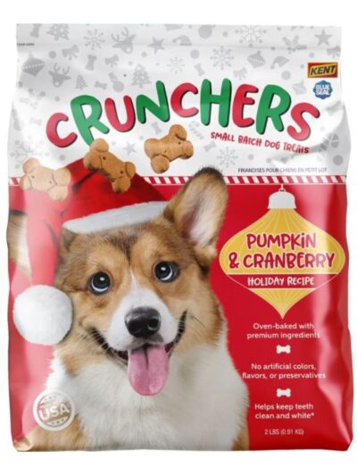 Crunchers Holiday Recipe Dog Biscuit Pumpkin/Cranberry 2Lbs.