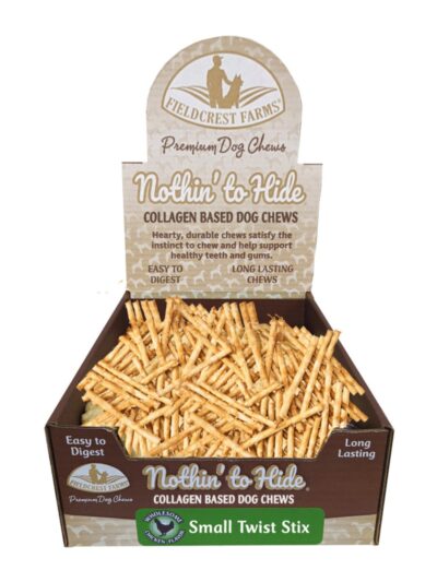 Fieldcrest Farms Nothin' To Hide Twist Stix Dog Treat Chicken, 1ea/100Ct Box