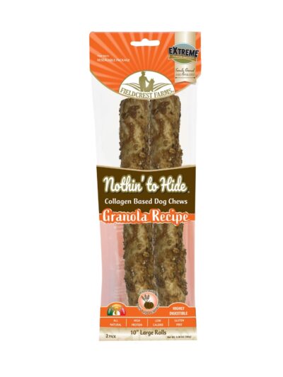 Fieldcrest Farms Nothin' To Hide Roll Dog Treat Granola, 1ea/LG, 10 in