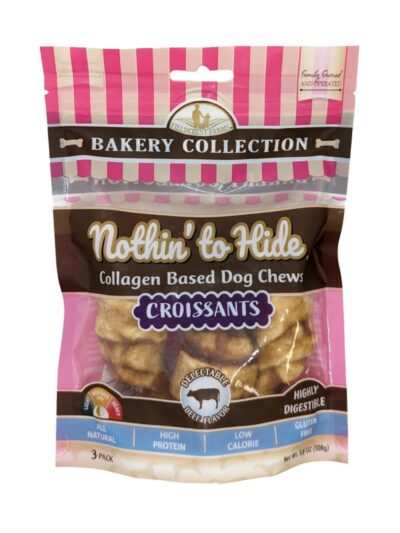 Fieldcrest Farms Nothin' To Hide Bakery Collection Dog Treat Croissant, Beef, 1ea/3 in, 3 pk