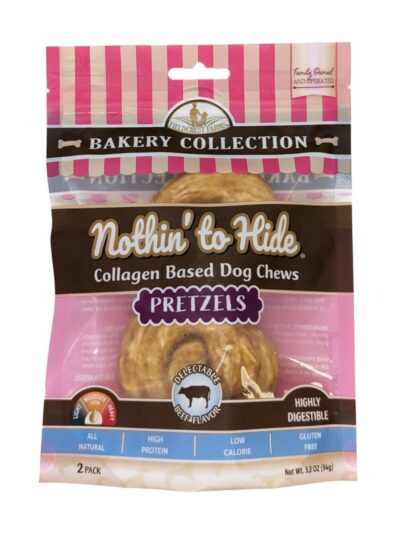Fieldcrest Farms Nothin' To Hide Bakery Collection Dog Treat Pretzel, Beef, 1ea/3 in, 2 pk