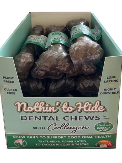 Fieldcrest Farms Nothin' to Hide Dental Bone Collagen Dog Chew Display Beef 5 in (Case of 24)
