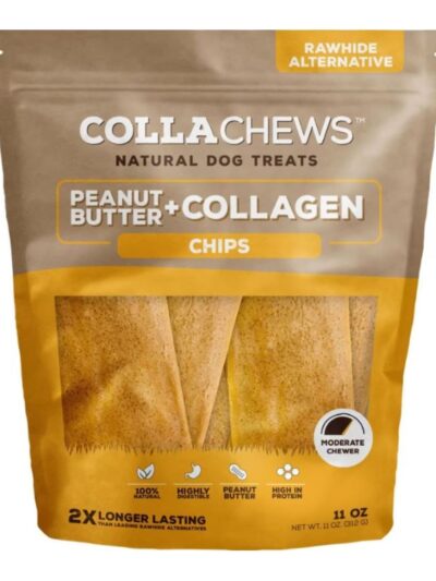 Collachews Collagen Chips Peanut Butter 11oz.