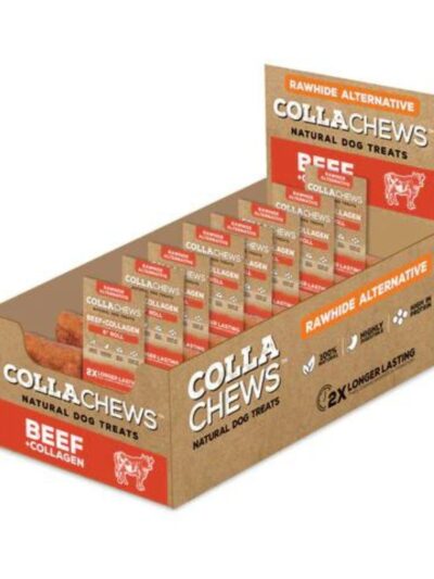 Collachews Collagen Roll PDQ Display Beef 6in. 30 Count