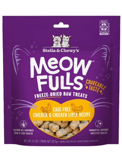 Stella & Chewys Cat Meowfulls Freeze Dried Treat Chicken & Liver 1.5oz.