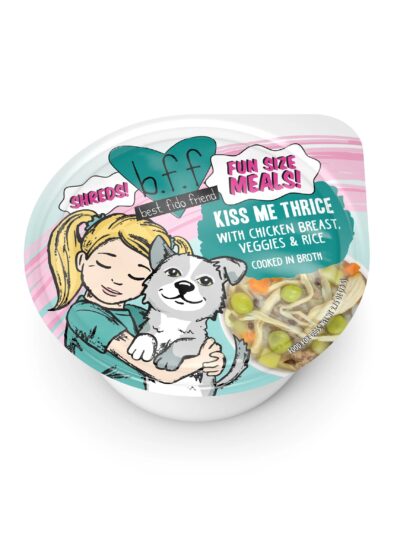 Bff Dog Kiss Me Thrice Chicken, Veggies & Rice Cup 2.7oz. (Case of 12)