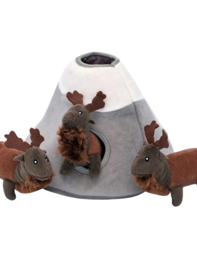Zippypaws Burrow Elk Mountain Brown/Gray Large