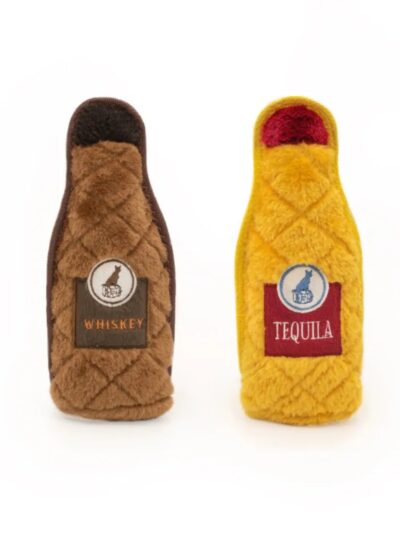 Zippypaws Z-Stitch Happy Hour Crusherz Whiskey/Tiquela Medium-2 Pk