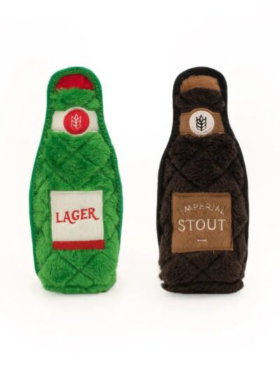 Zippypaws Z-Stitch Happy Hour Crusherz Lager/Stout Medium-2 Pk